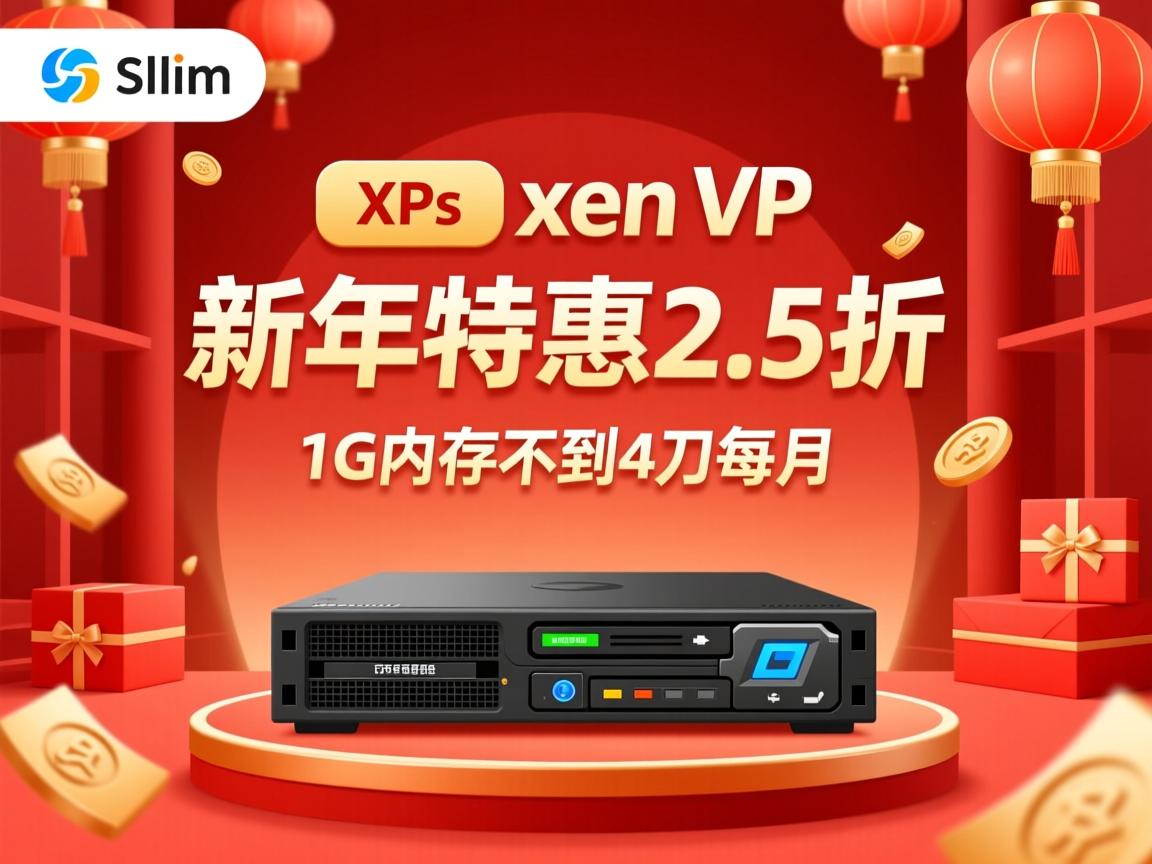 hostslim xen vps 新年特惠2.5折 1G内存不到4刀每月  第2张