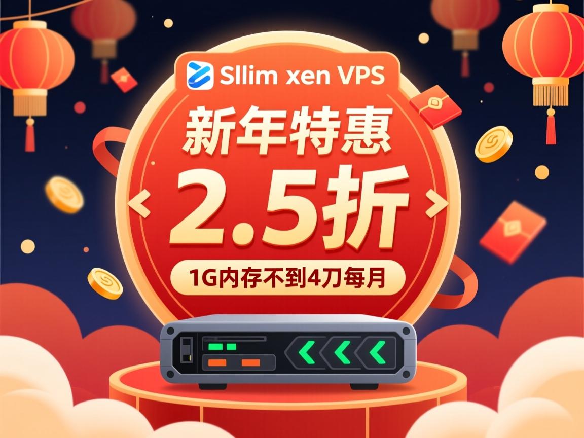 hostslim xen vps 新年特惠2.5折 1G内存不到4刀每月  第3张