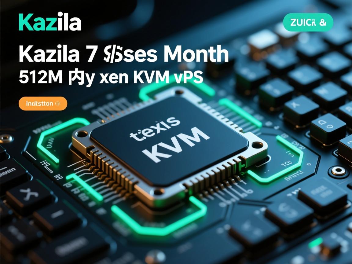 kazila 7美元/月 512M内存 xen kvm vps  第1张