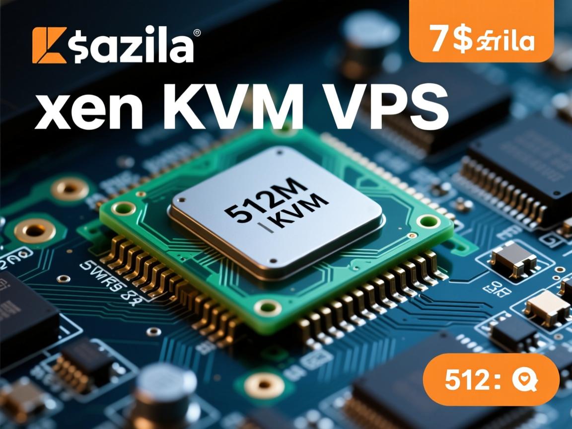 kazila 7美元/月 512M内存 xen kvm vps  第2张