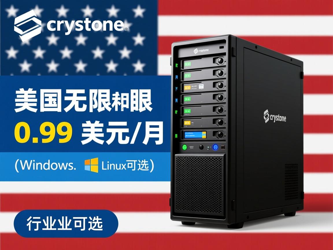 推荐：crystone美国无限主机0.99美元/月（windows和linux可选）