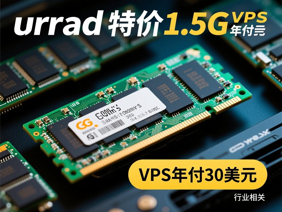 推荐：urpad特价促销1.5G内存VPS年付30美元