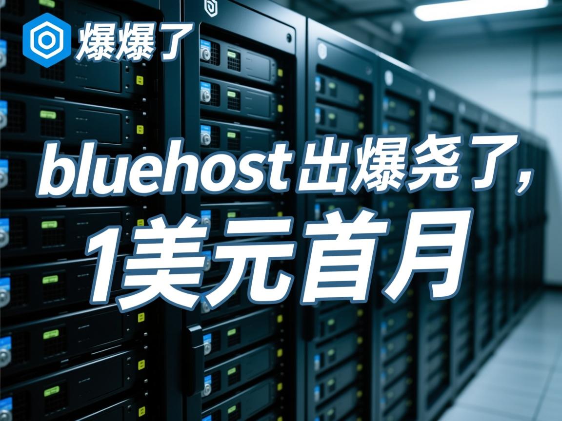 屌爆了：bluehost出服务器了，1美元首月