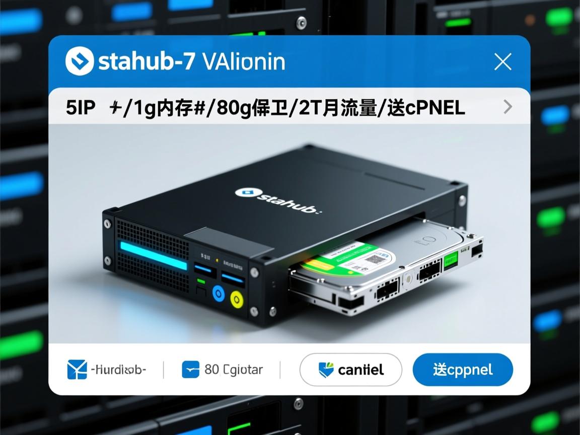 serverhub-7美元/月 5IP/1g内存/80g硬盘/2T月流量/送cpanel