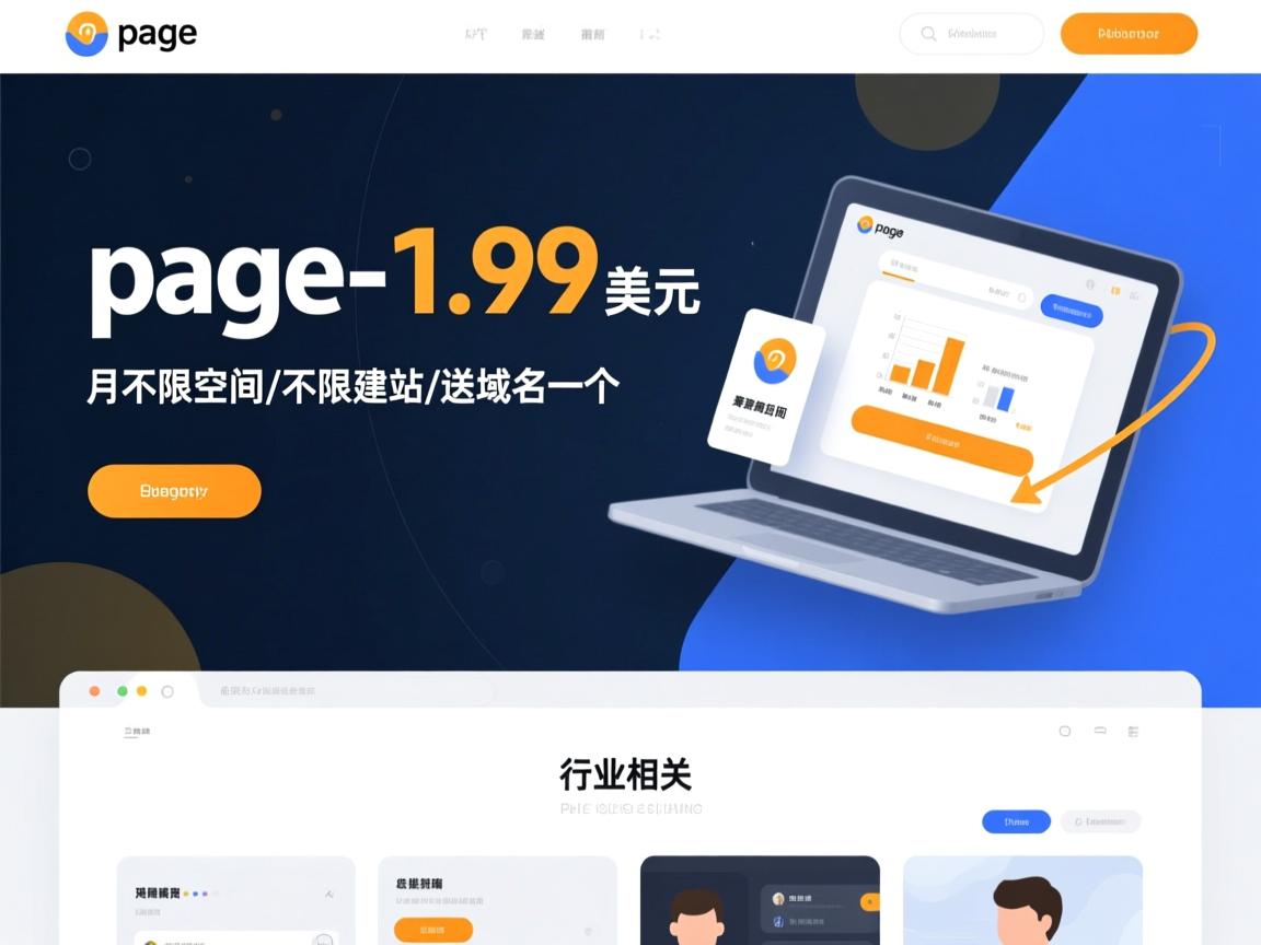 ipage-1.99美元/月不限空间/不限建站/送域名一个  第2张