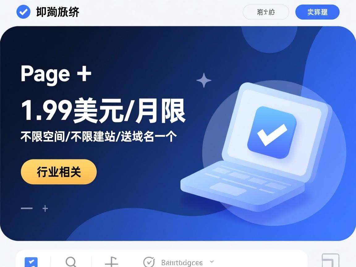 ipage-1.99美元/月不限空间/不限建站/送域名一个