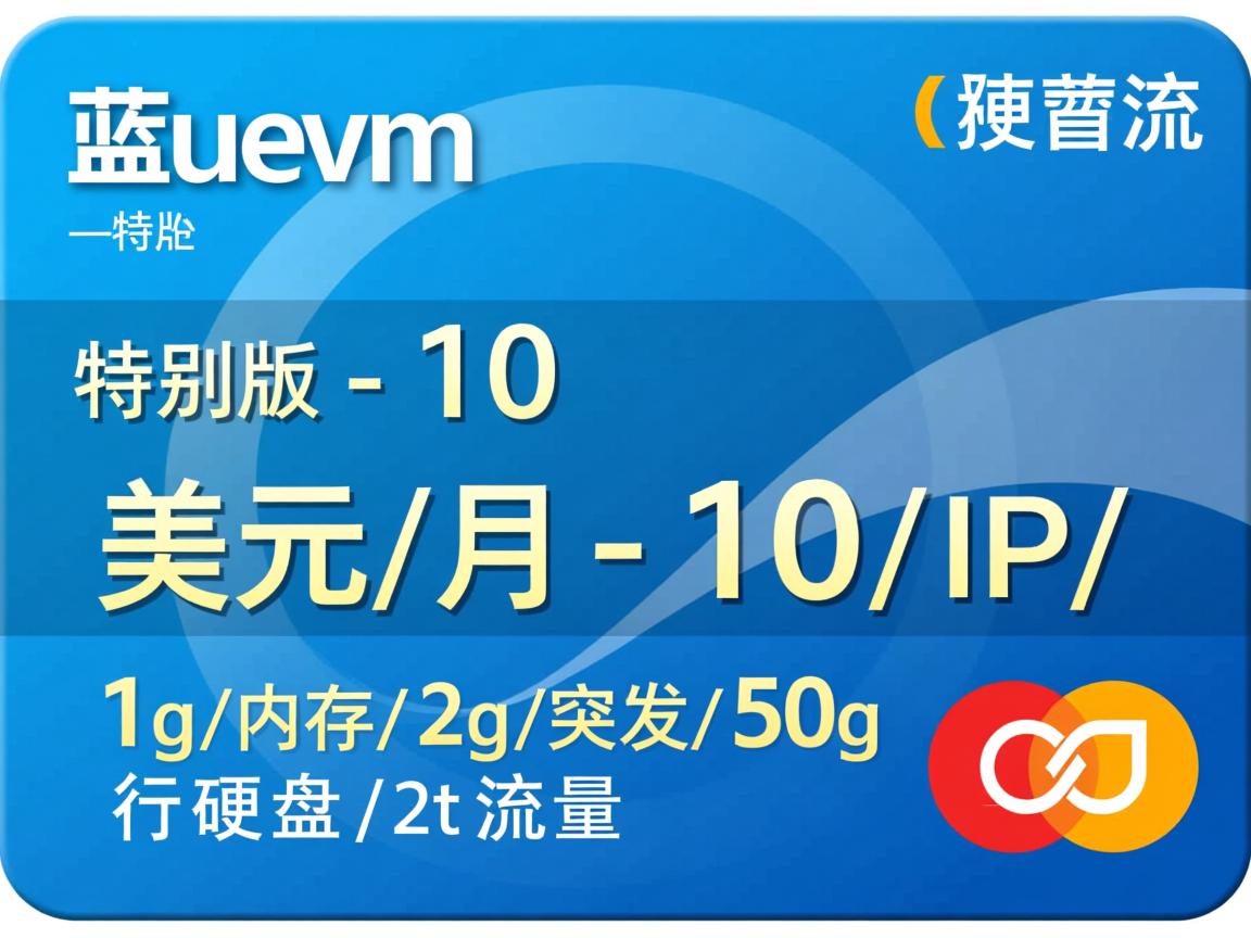 bluevm特别版-10美元/月-10IP/1g内存/2g突发/50g硬盘/2t流量  第2张