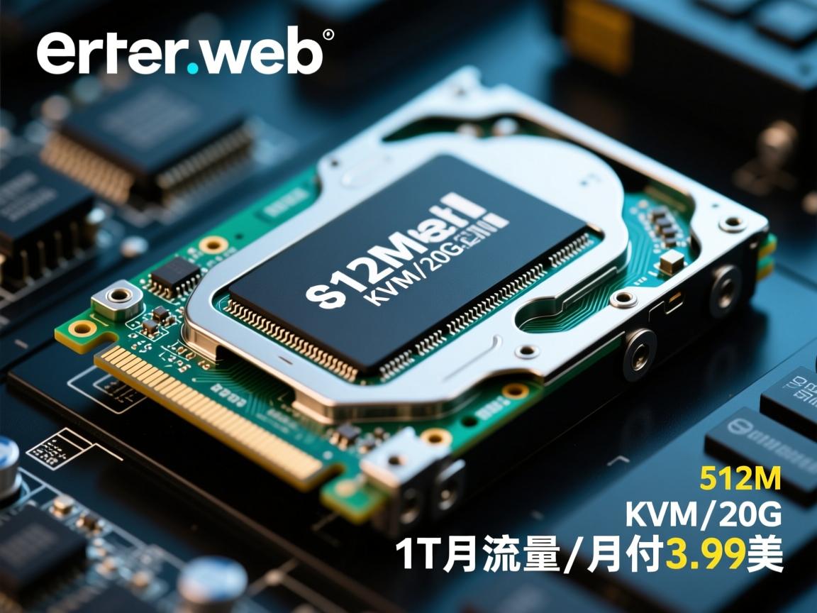 errantweb-512M内存KVM/20G硬盘/1T月流量/月付3.99美元