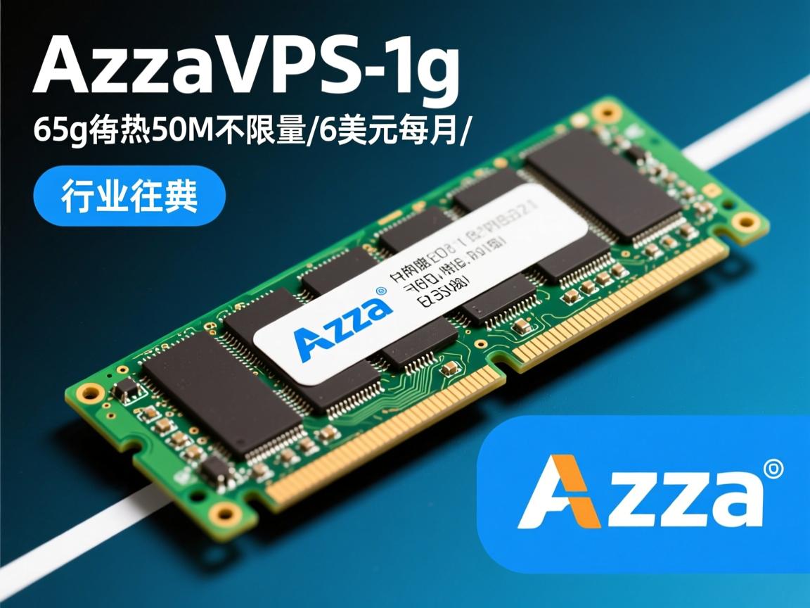 AzzaVPS-1g内存/65g硬盘/50M不限量/6美元每月