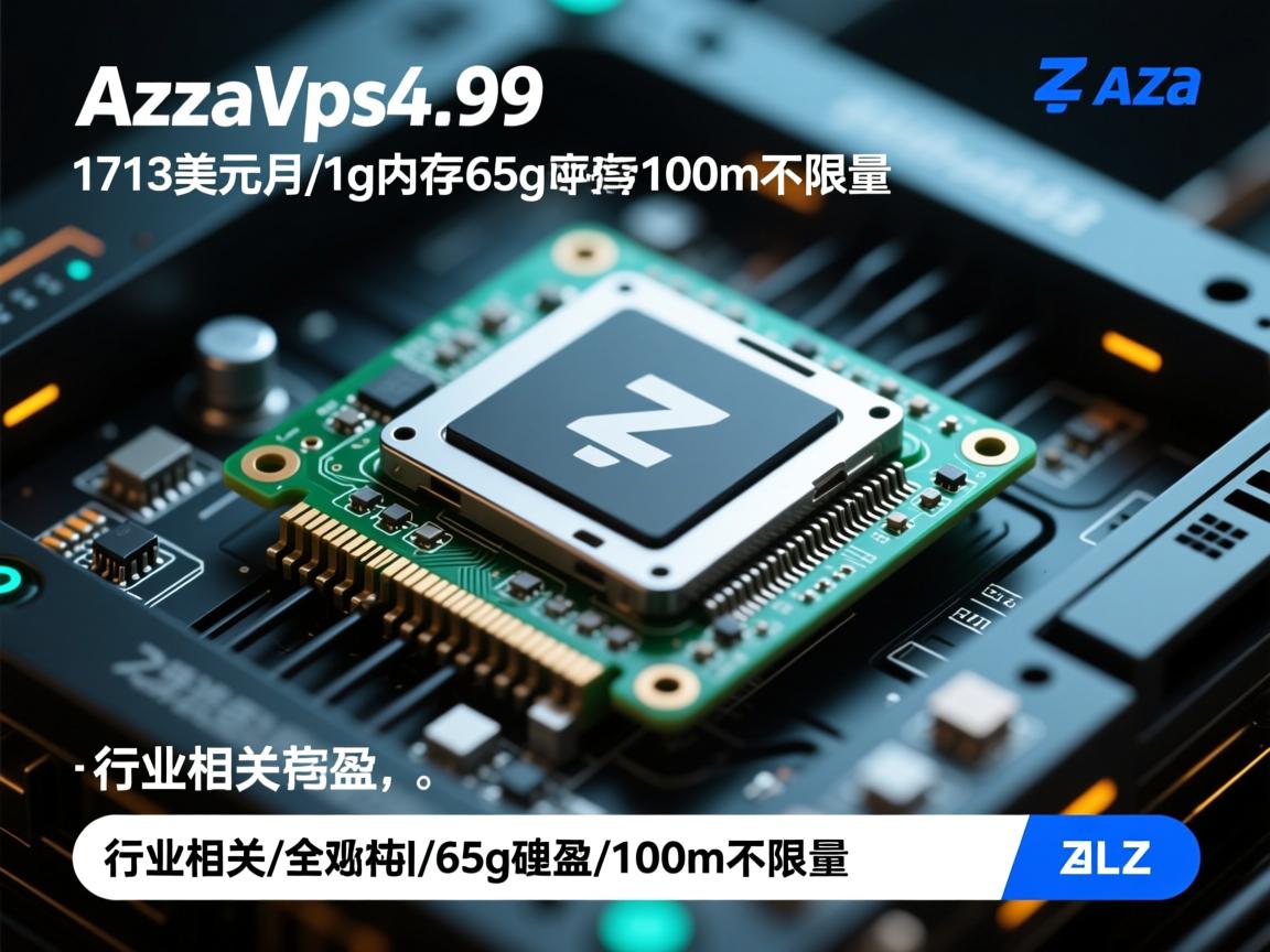 AzzaVps4.99美元/月/1g内存/65g硬盘/100m不限量  第1张