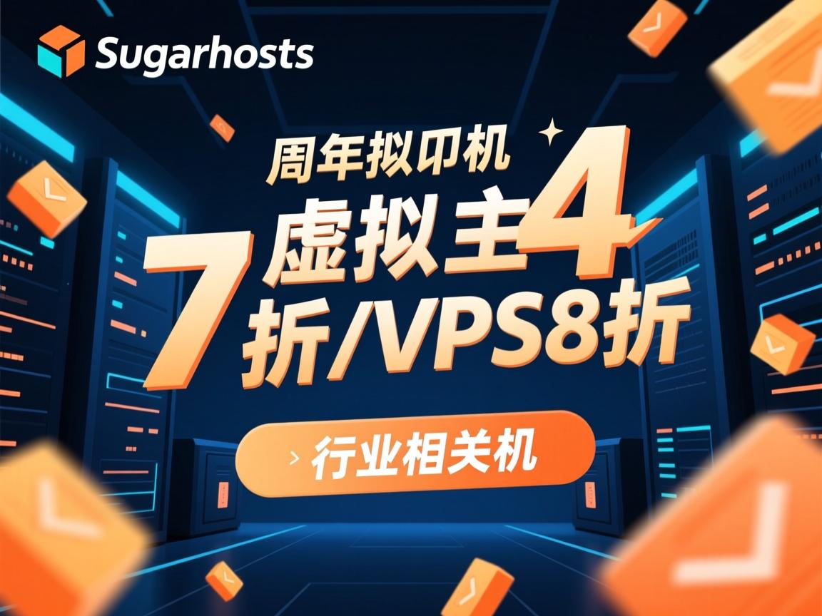 sugarhosts-4周年虚拟主机7折/VPS8折