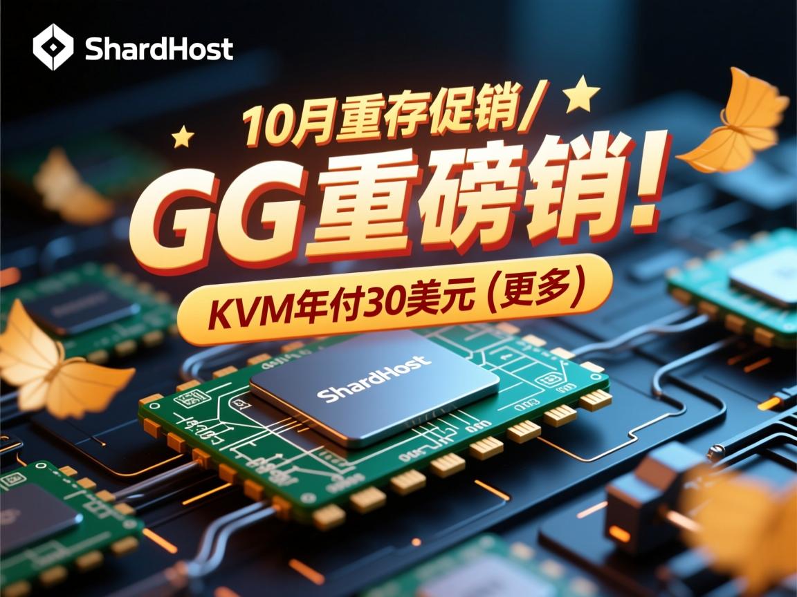 shardhost-10月重磅促销/1G内存KVM年付30美元(更多)