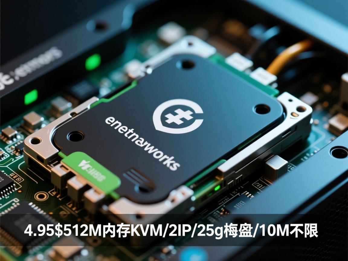 enotchnetworks-4.95$/512M内存KVM/2IP/25g硬盘/10M不限
