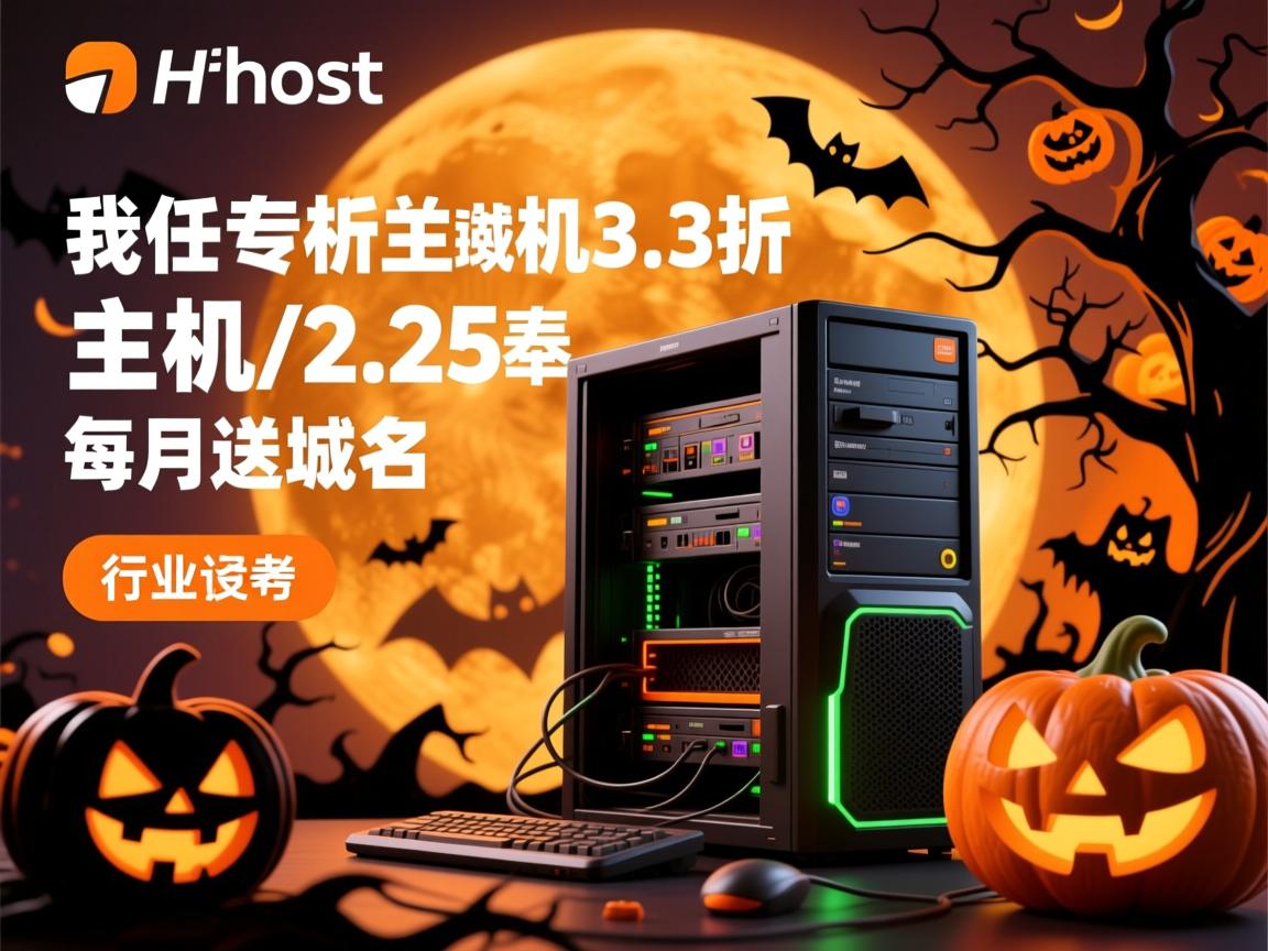 justhost-万圣节主机3.3折/2.25美元每月送域名