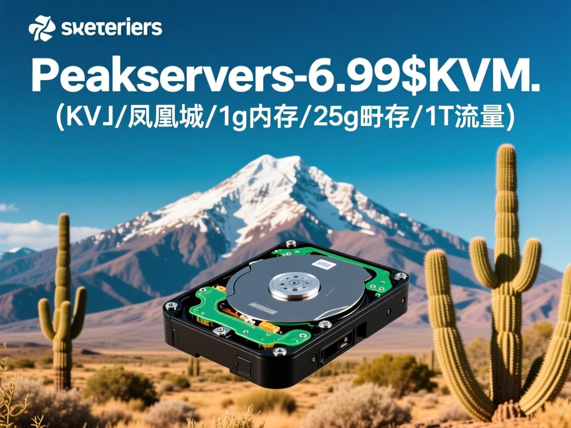 peakservers-6.99$/KVM/凤凰城/1g内存/25g硬盘/1T流量