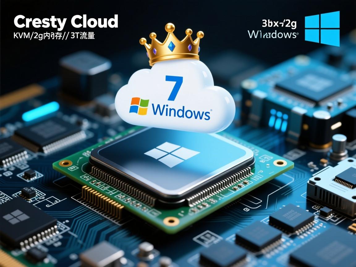 crowncloud-7美元/KVM/2g内存/30g硬盘/3T流量/Windows