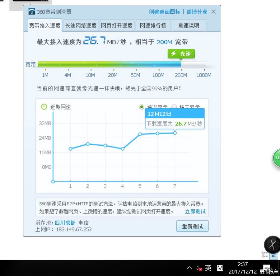 200M宽带网速多少?200M宽带实际网速是多少 第2张 200M宽带网速多少?200M宽带实际网速是多少 第2张