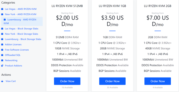 buyvm搬家至拉斯维加斯后首次全线上货
