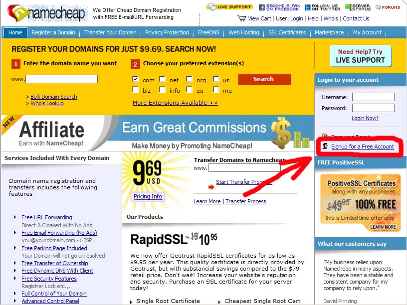 Namecheap-5.99注册com/net/org/biz/info 第2张 Namecheap-5.99注册com/net/org/biz/info 第2张