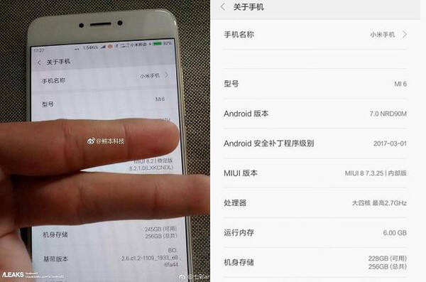 小米6高配版具体配置参数有哪些? 第1张 小米6高配版具体配置参数有哪些? 第1张
