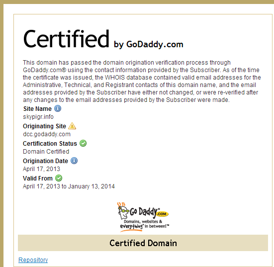 Godaddy-SSL Certificates 年付5.99美元 第3张 Godaddy-SSL Certificates 年付5.99美元 第3张