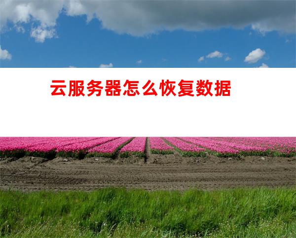服务器被释放怎么恢复?云服务器数据丢失如何找回 第1张 服务器被释放怎么恢复?云服务器数据丢失如何找回 第1张