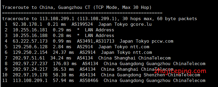 gcorelabs日本东京Cloud云服务器简单测评,带宽在5Gbps以上相当充裕