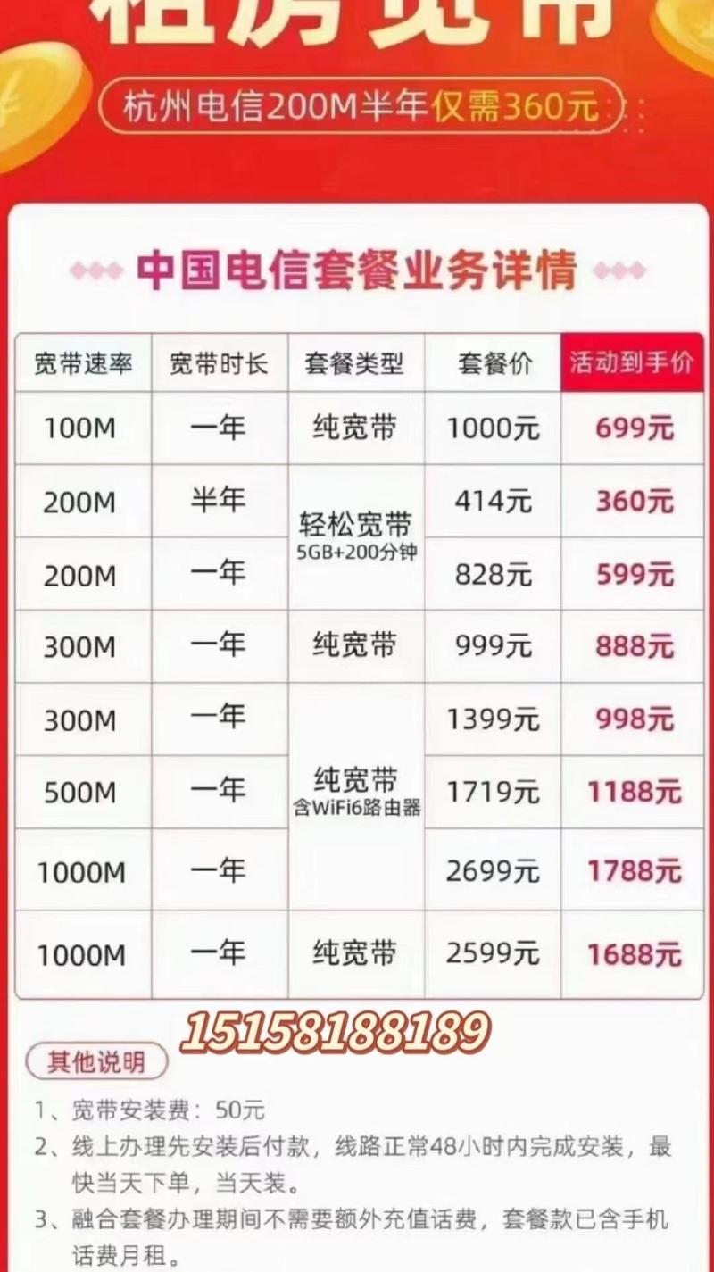 杭州电信光宽带怎么样?杭州电信宽带办理价格及资费套餐 第1张 杭州电信光宽带怎么样?杭州电信宽带办理价格及资费套餐 第1张