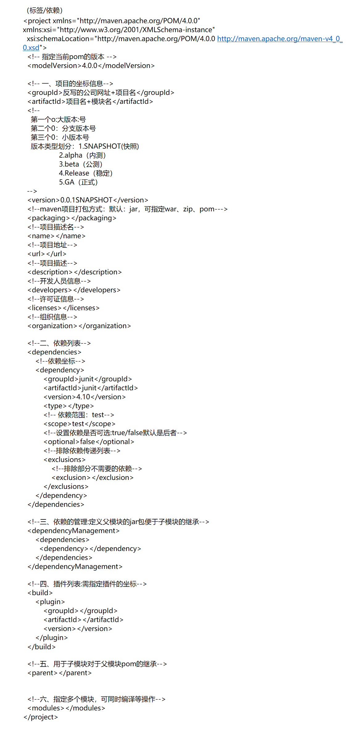Maven pom配置详解,maven pom.xml配置教程 第1张 Maven pom配置详解,maven pom.xml配置教程 第1张