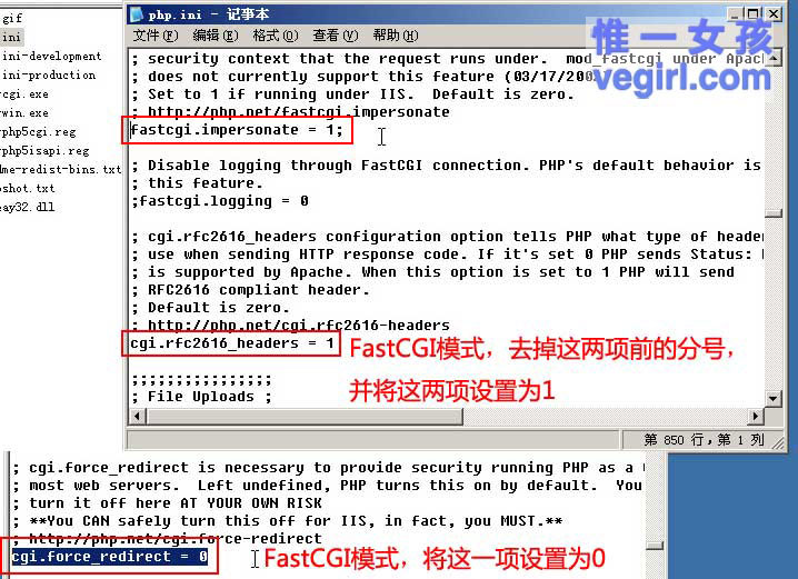 {php fastcgi 配置}教程，php fastcgi配置方法