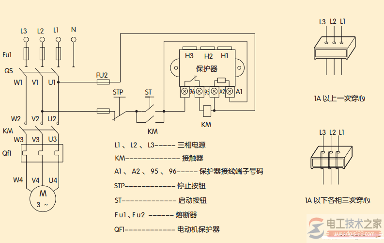 如何根据CDN1C电动机综合保护器原理图来进行正确接线操作?