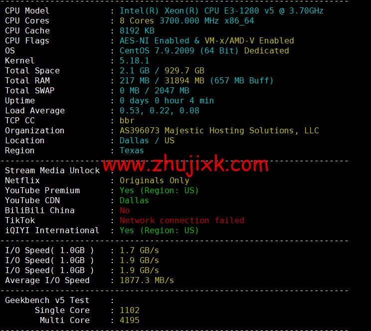 spinservers:$99/月,美国服务器(圣何塞/达拉斯),2*e5-2630L v3/256g DDR4/3.2T SSD/10Gbps带宽 第3张 spinservers:$99/月,美国服务器(圣何塞/达拉斯),2*e5-2630L v3/256g DDR4/3.2T SSD/10Gbps带宽 第3张