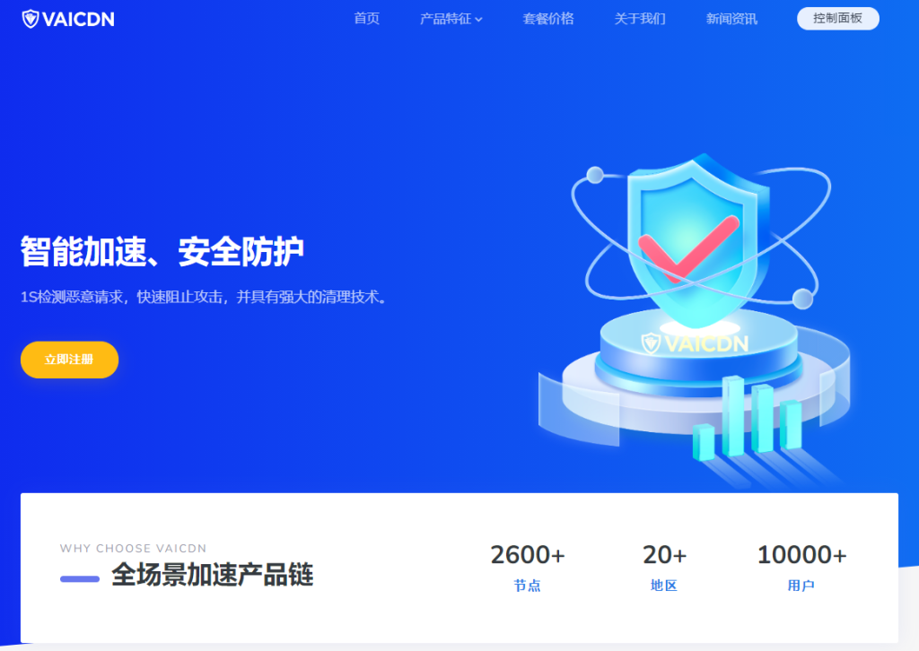 Vaicdn:免备案/免实名CDN,大带宽,高防御,攻破不影响延迟 第2张 Vaicdn:免备案/免实名CDN,大带宽,高防御,攻破不影响延迟 第2张