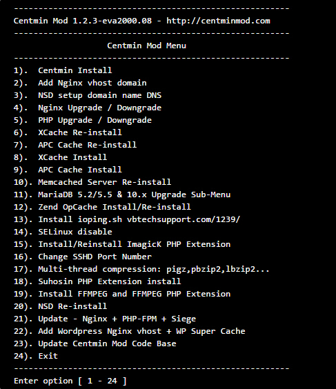 centminmod,centos系统下LNMP一键安装脚本 第2张 centminmod,centos系统下LNMP一键安装脚本 第2张