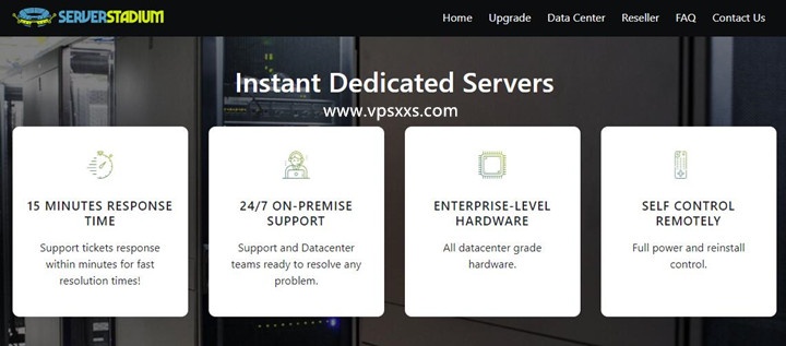spinservers：美国独立服务器，10Gbps带宽，15分钟上机交付，默认给30~100T流量/月，$99/月起