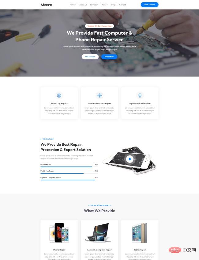 php电脑维修店网站源码怎么用?php电脑维修店网站源码免费下载 第3张 php电脑维修店网站源码怎么用?php电脑维修店网站源码免费下载 第3张