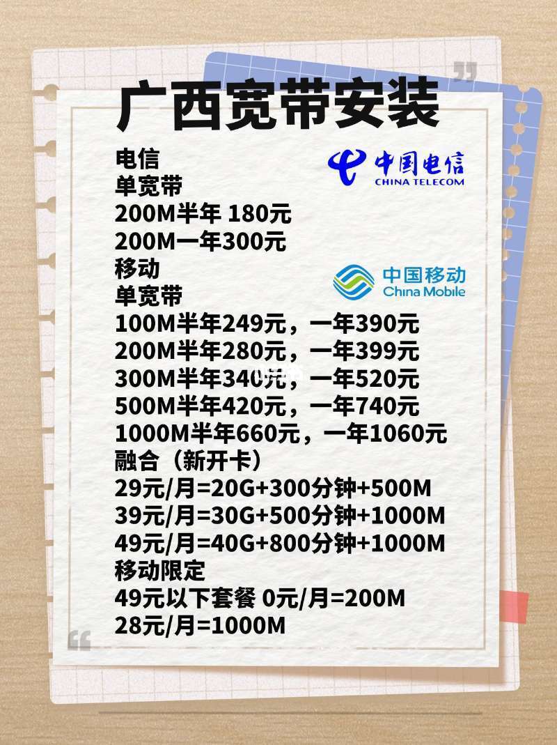 广西移动宽带怎么办理?广西移动宽带办理流程及费用 第2张 广西移动宽带怎么办理?广西移动宽带办理流程及费用 第2张