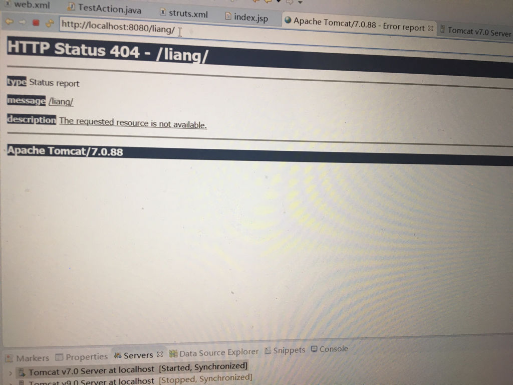 为什么我的Tomcat服务器配置了404页面却依然无法显示自定义404页面? 第1张 为什么我的Tomcat服务器配置了404页面却依然无法显示自定义404页面? 第1张