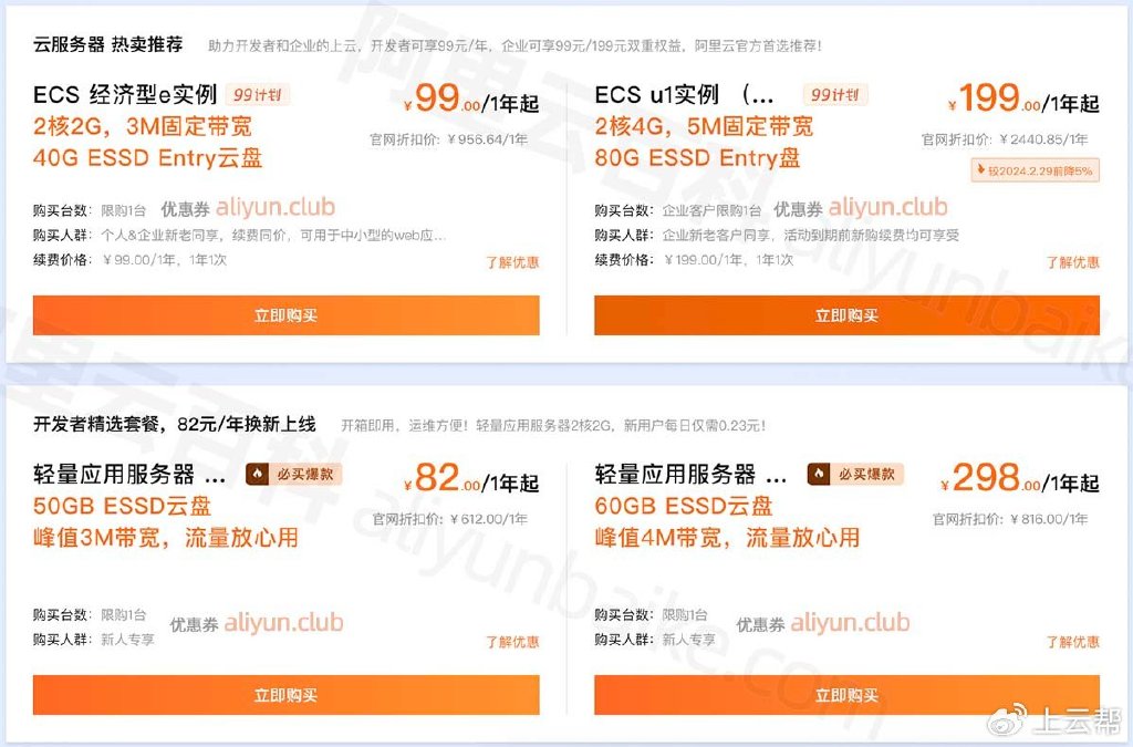 #2024年7月# 阿里云国际版最新优惠：阿里云5折起，无充值门槛要求