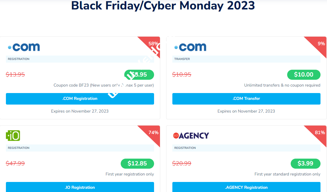 #blackfriday# bluehost -3.3折/主机低至2.65美元/月送域名一个 第2张 #blackfriday# bluehost -3.3折/主机低至2.65美元/月送域名一个 第2张