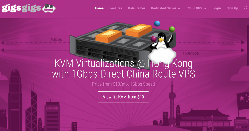 #推荐# gigsgigscloud -CN2 GIA/$3.8/KVM/500M内存/2核/15gSSD/1T流量