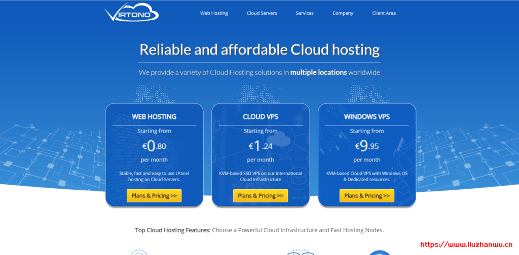 mivocloud - 5欧/OpenStack/2G内存/40gSSD/不限流量/1T高防