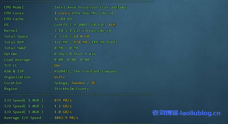 ⭐更新:测评Vultr瑞典斯德哥尔摩的云服务器-Stockholm, Sweden (STO) 第3张 ⭐更新:测评Vultr瑞典斯德哥尔摩的云服务器-Stockholm, Sweden (STO) 第3张