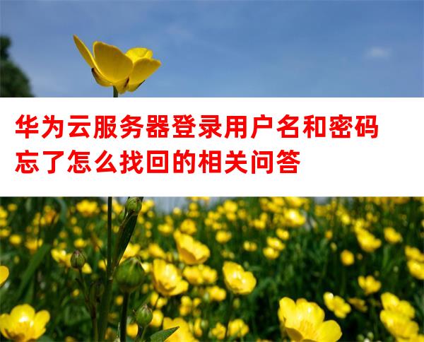 服务器用户名是什么?忘记用户名怎么找回? 第2张 服务器用户名是什么?忘记用户名怎么找回? 第2张