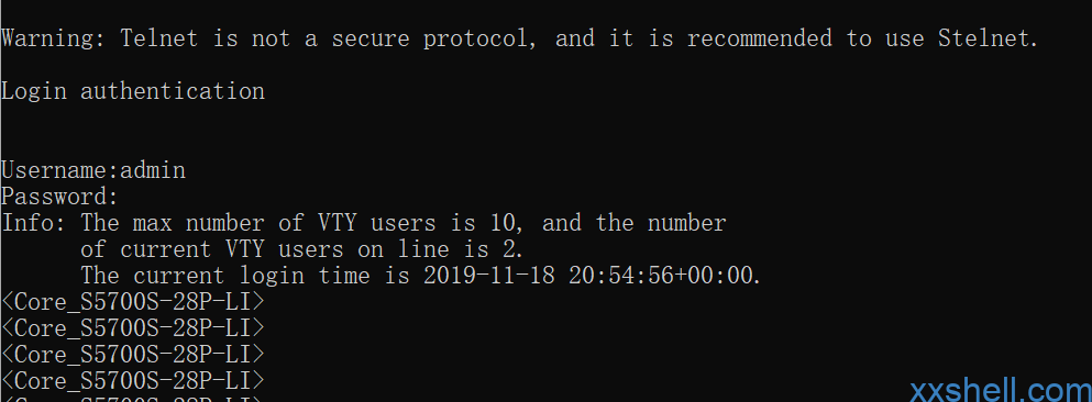 S5700交换机Telnet配置步骤详解,有何疑问或难点? 第3张 S5700交换机Telnet配置步骤详解,有何疑问或难点? 第3张