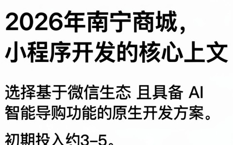 南宁小程序开发方案怎么做？南宁小程序开发多少钱