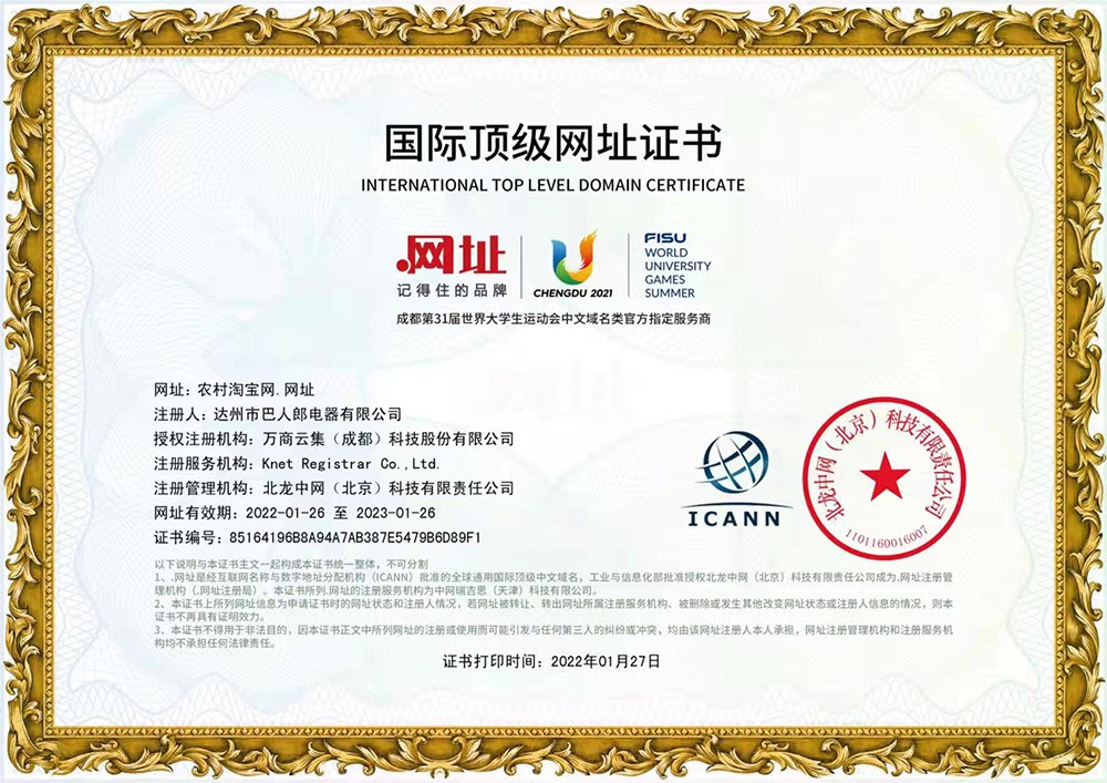 互联网域名注册证书怎么下载,域名证书在哪里看? 第3张 互联网域名注册证书怎么下载,域名证书在哪里看? 第3张