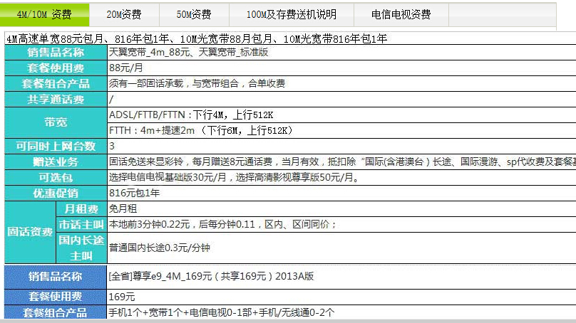8m电信宽带多少钱一个月?电信宽带资费查询 第2张 8m电信宽带多少钱一个月?电信宽带资费查询 第2张