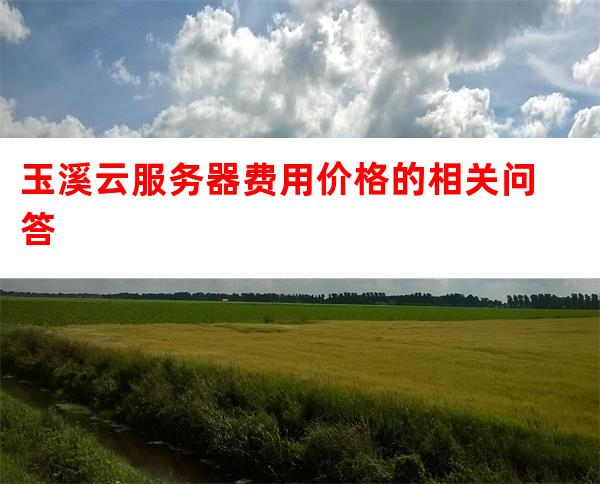 玉溪云服务器价格实惠,为何市场认知度不高? 第2张 玉溪云服务器价格实惠,为何市场认知度不高? 第2张