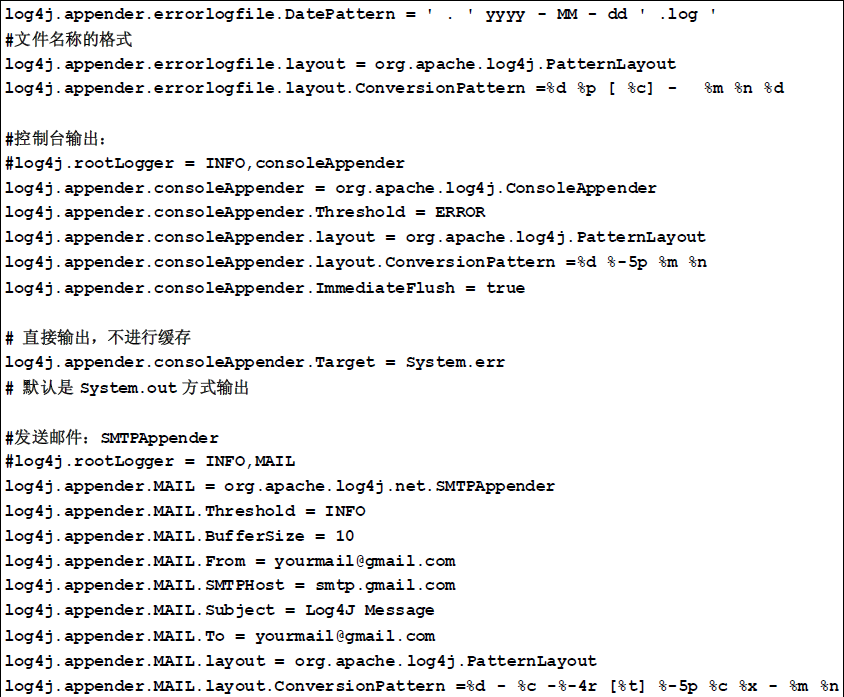 web.xml如何配置log4j？log4j配置文件详解